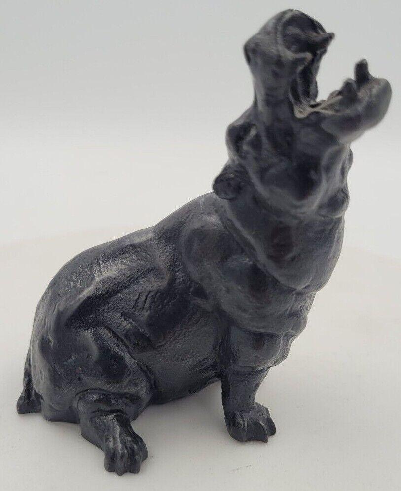 Dan Ostermiller Bronze Hippo Figurine Sculpture Hippopotamus: Size:4''*4''*3'' Weight:1lb