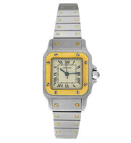 Cartier Santos Galbee 1170902 18k Yellow Gold Steel Date 24MM Ladies' Automatic (1 of 8)