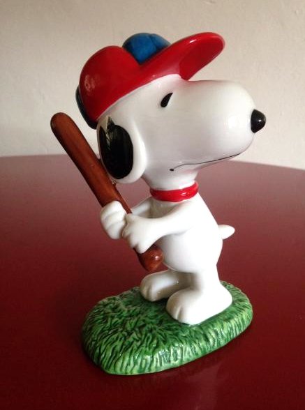 Snoopy Playing Baseball Ceramic Figurine (1 of 7)