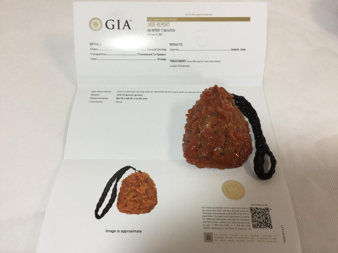 Chinese large jadeite carved ornament (1 of 10)