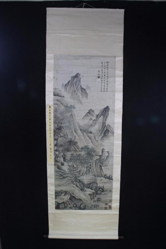 Chinese ink and color on silk scroll (1 of 10)