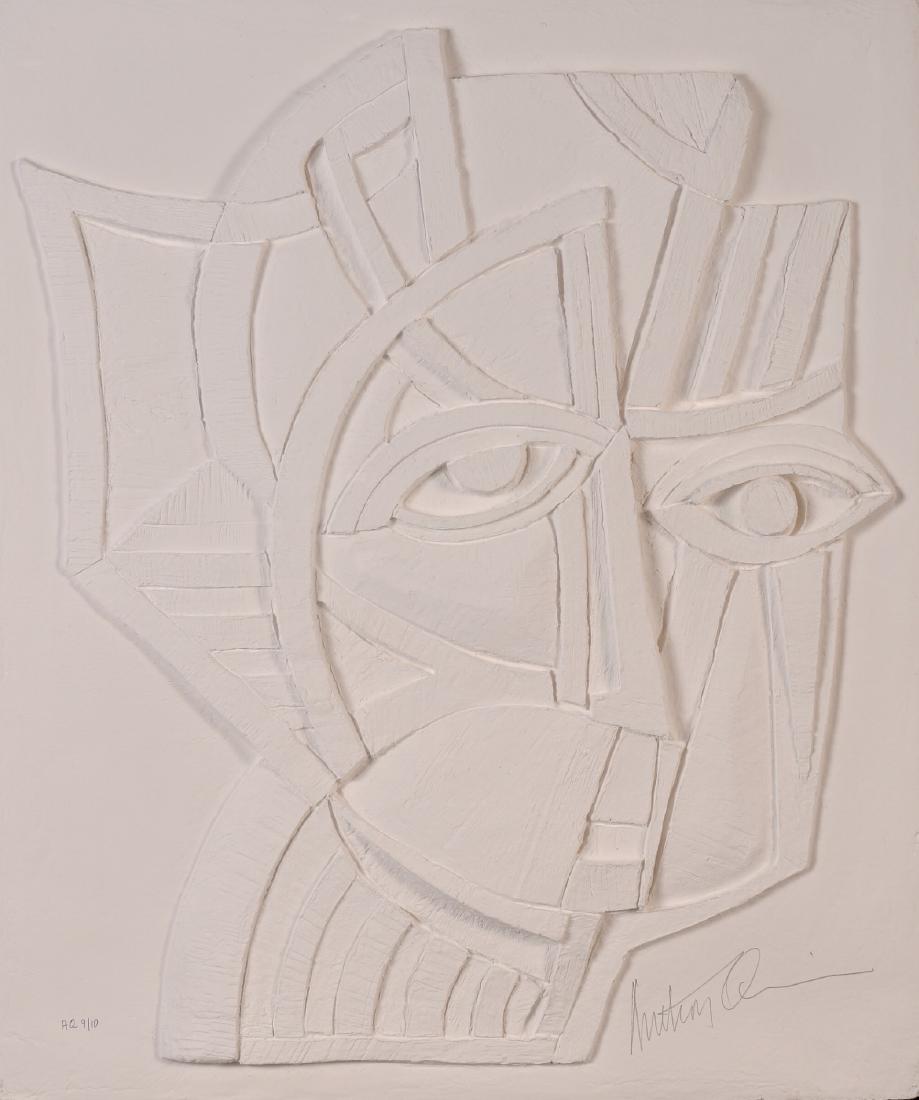 Anthony Quinn, American, 1915-2001, "Irene": Anthony Quinn, Mexican-American, 1915-2001, California, Massachusetts, Africa, Mexico Expressive figurative sculpture, portraiture, painting “Irene” Signed lower right in graphite, edition lower l