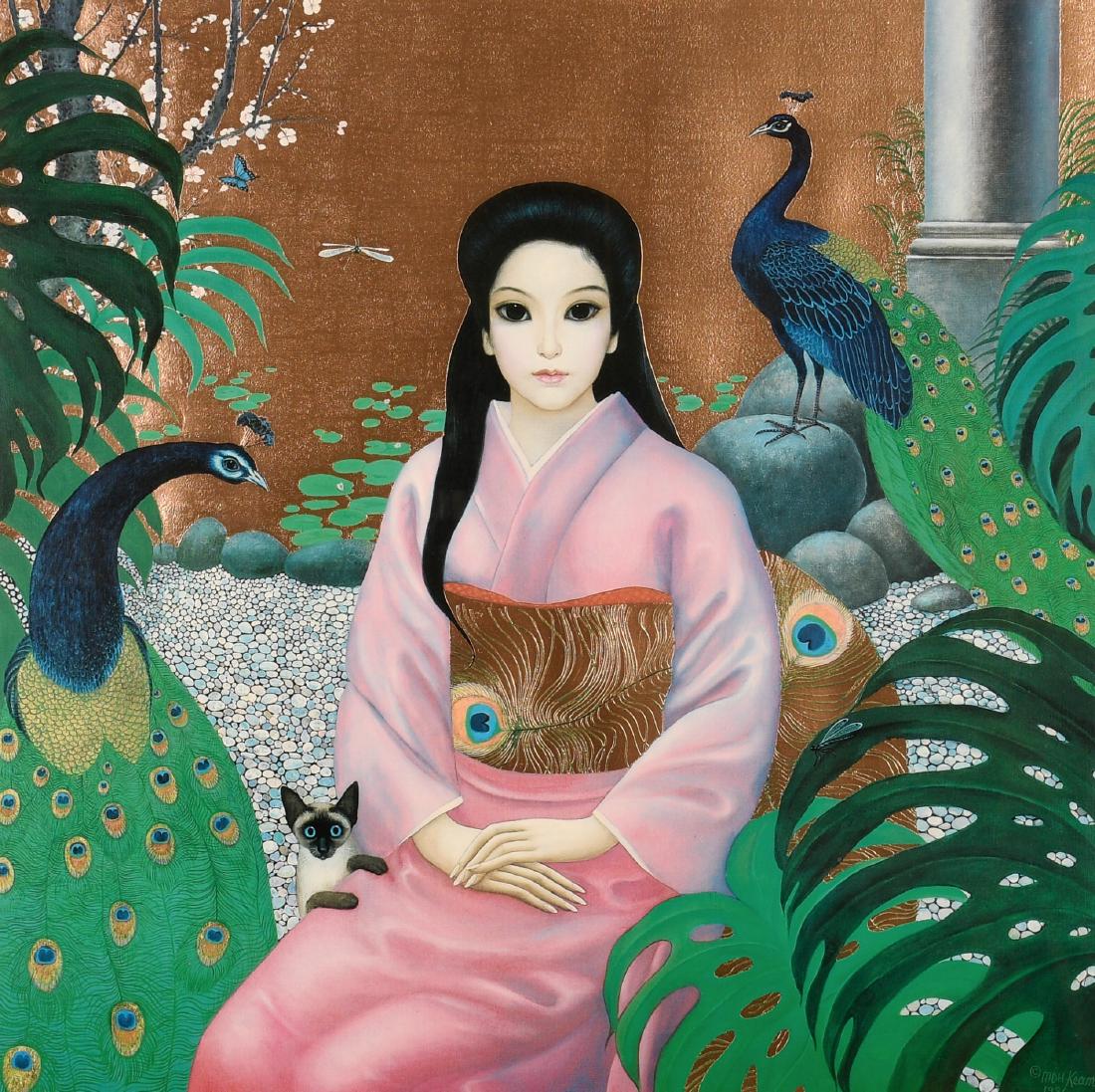 Margaret Keane, American, b. 1927 Color Lithograph