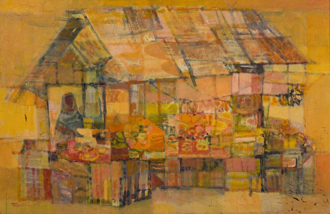 Romeo Tabuena, Philippino, 1921-2015, oil on board (1 of 4)