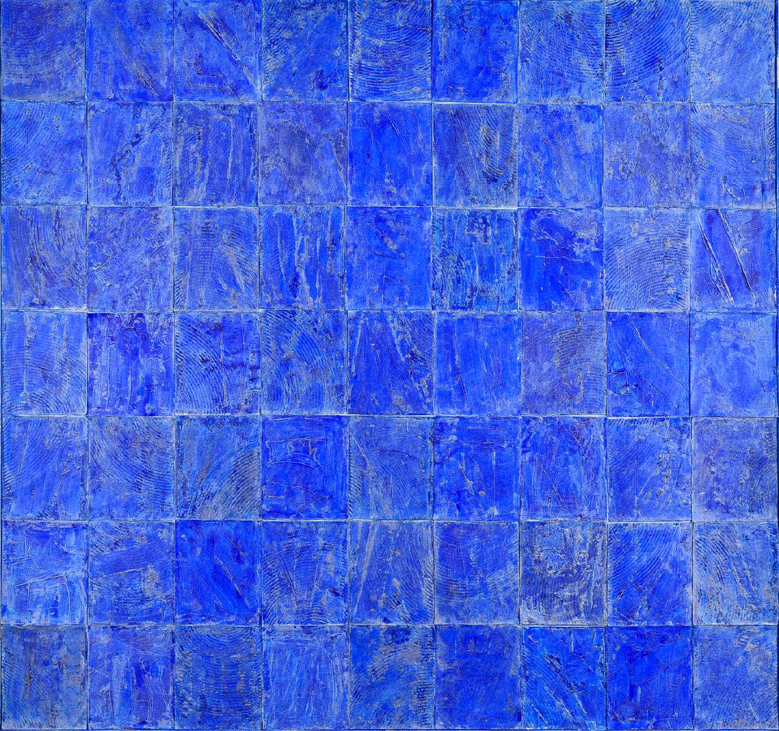 Robert Courtright, "Untitled," Collage, 1993: Artist: Robert Courtright (American, 1926-2011) Title: "Untitled" Dimensions: 67 x 71 in. Date: 1993 Medium: Collage Construction Signature: Signed on verso. Provenance: Kouros Gallery, NY Property fr