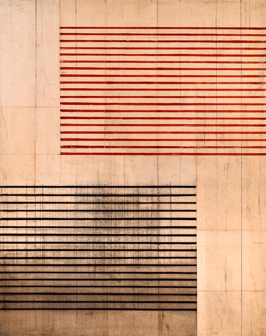 Robert Kelly, Mixed Media Painting on Canvas: Artist: Robert Kelly (American, b. 1956) Title: "Parable XXXIII" Dimensions: 80 x 64 in. Date: 2000 Medium: Oil and Mixed Media on Canvas Signature: Signed, dated, and titled along verso. Provenance: