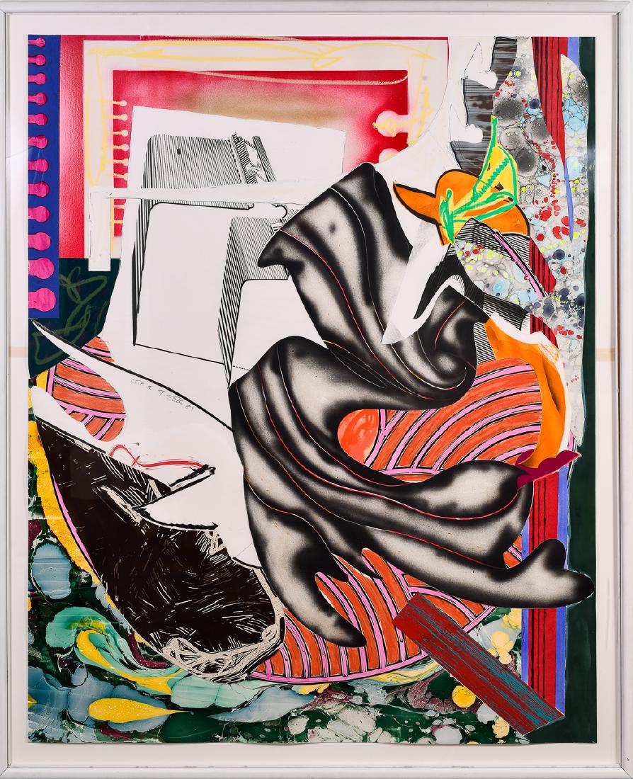 Frank Stella (b. 1936), Wave Series II Moby Dick CTP 12: Artist: Frank Stella (American, b. 1936) Title: "Moby Dick Series" Dimensions: 68 x 54 in; Frame 74 1/2 x 60 3/4 in. Date: 1985 Medium: Lithograph and Silkscreen Edition: CTP 12 Signature: Signed in p