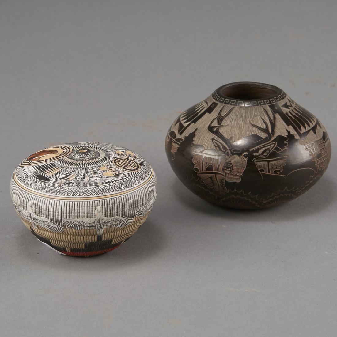 Naranjo, Nez Santa Clara Pottery Jars (1 of 6)