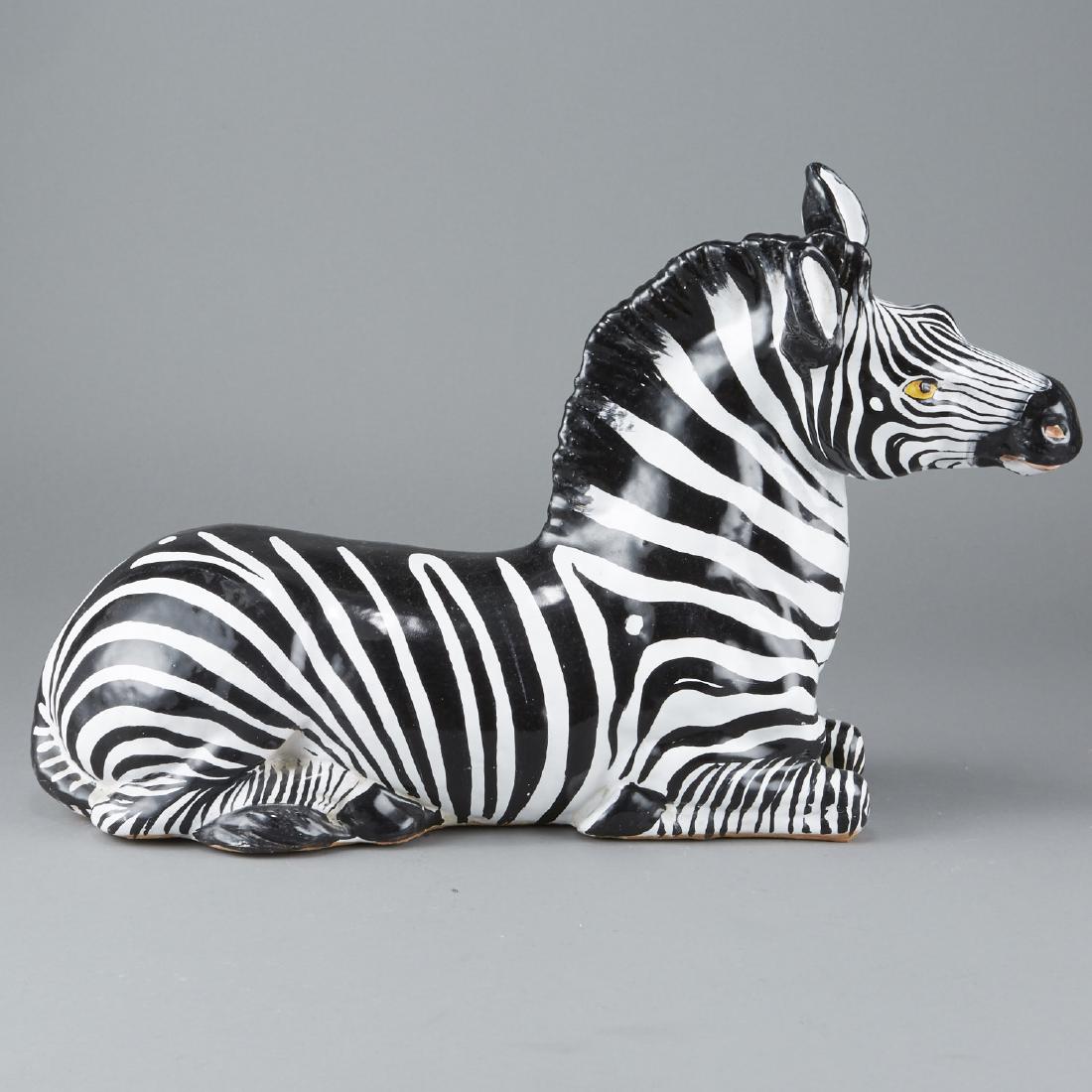 Mid-century Italian ceramic Zebra (1 of 5)