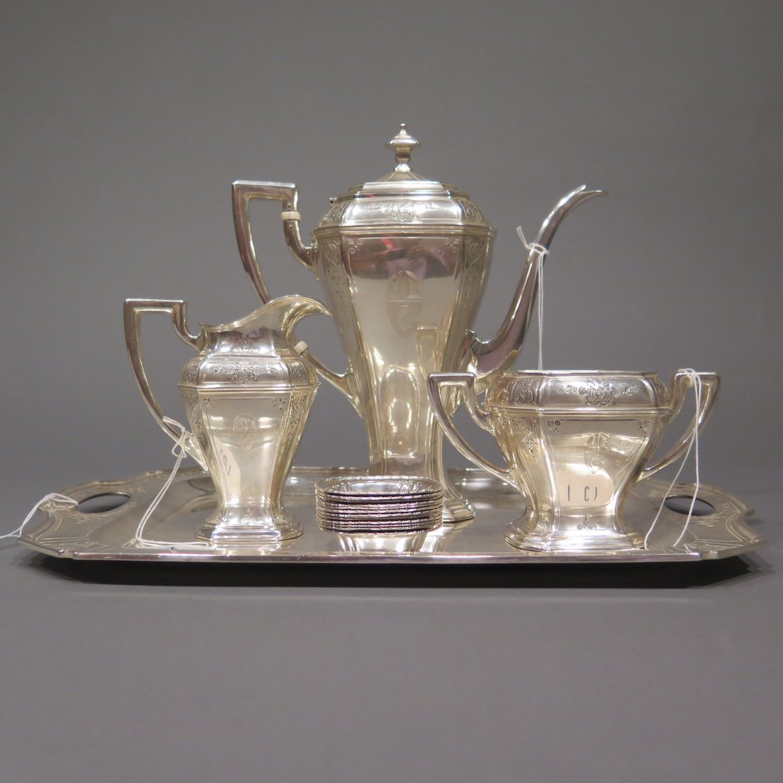 Sterling Silver Tea Set Reed & Barton (1 of 8)
