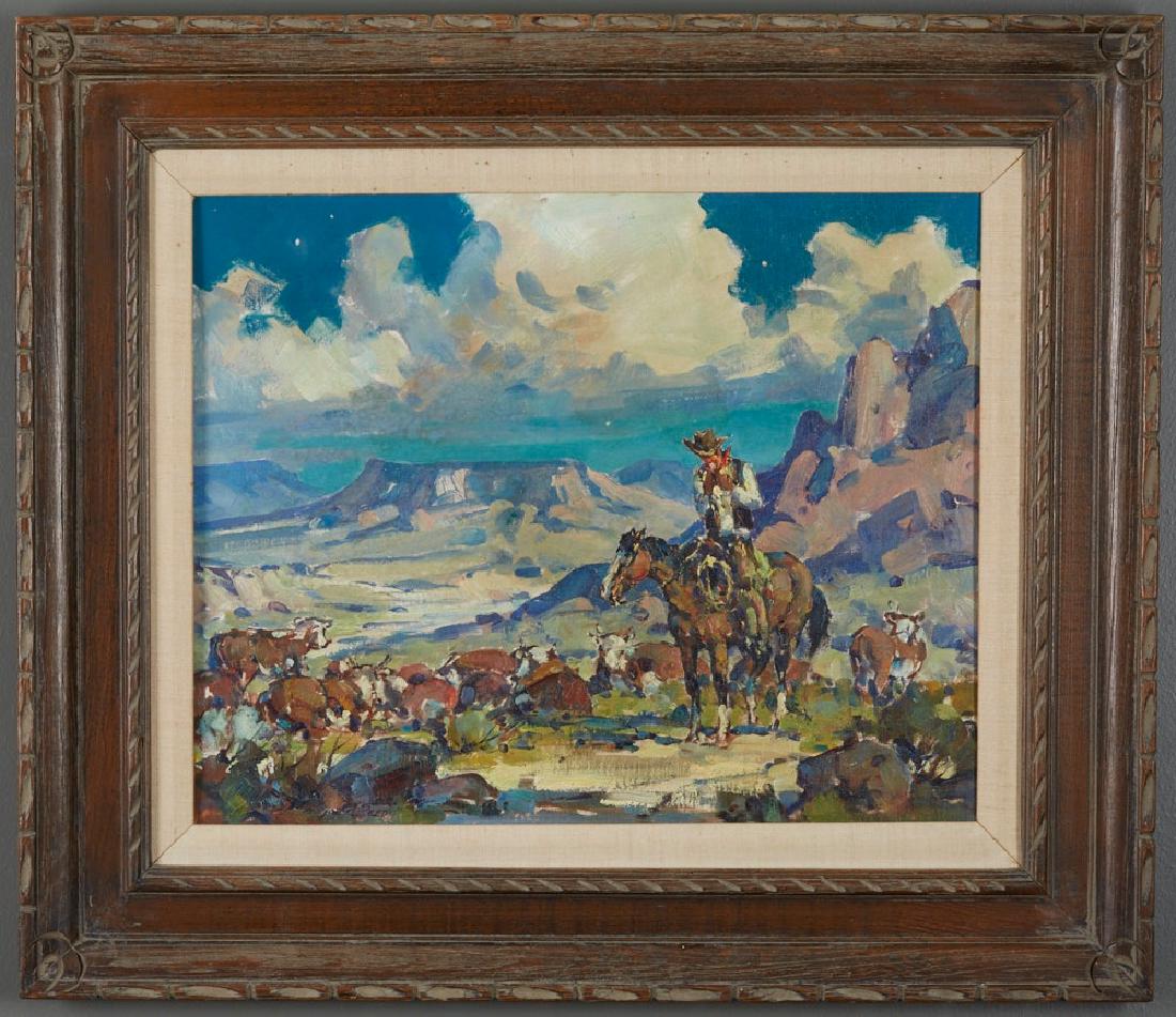 Marjorie Reed Night Herd Oil on Canvas-laid Board (1 of 4)