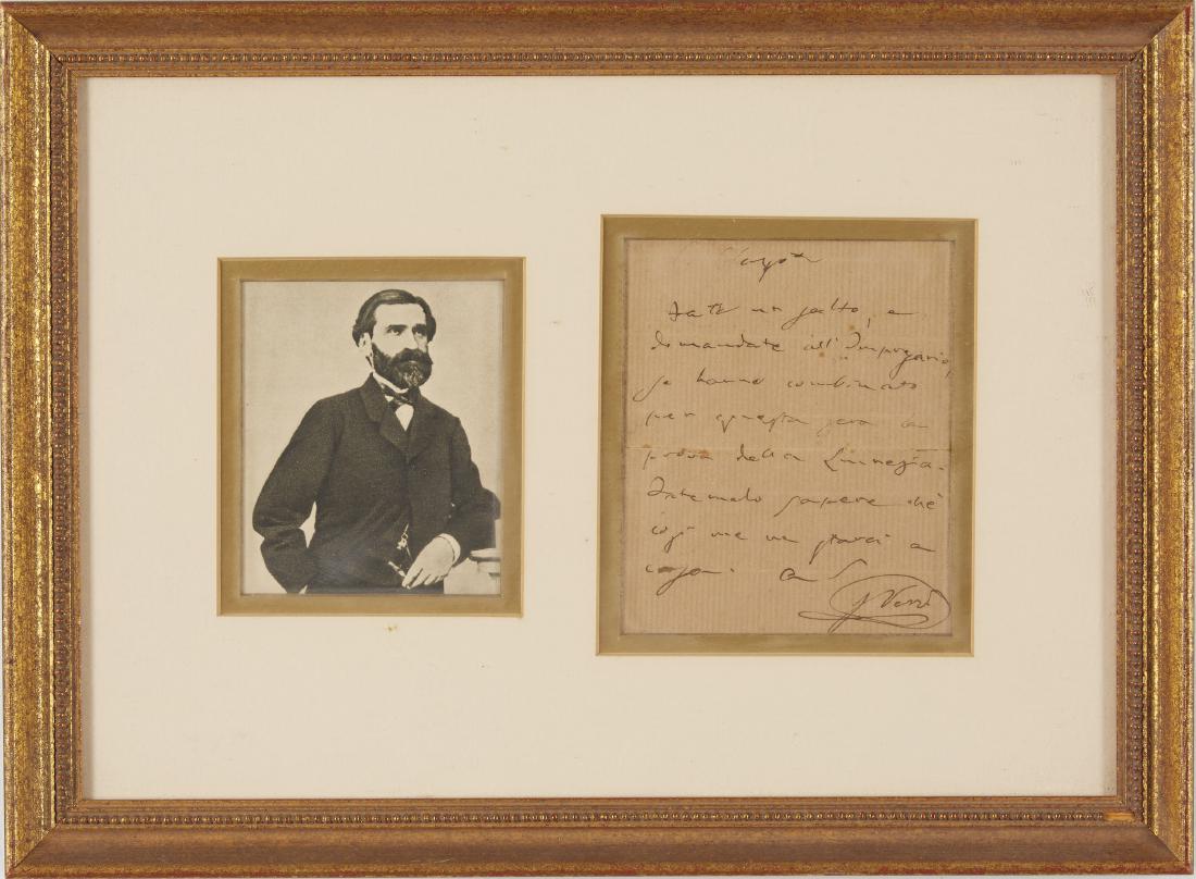 One Verdi Signed Letter (1 of 2)