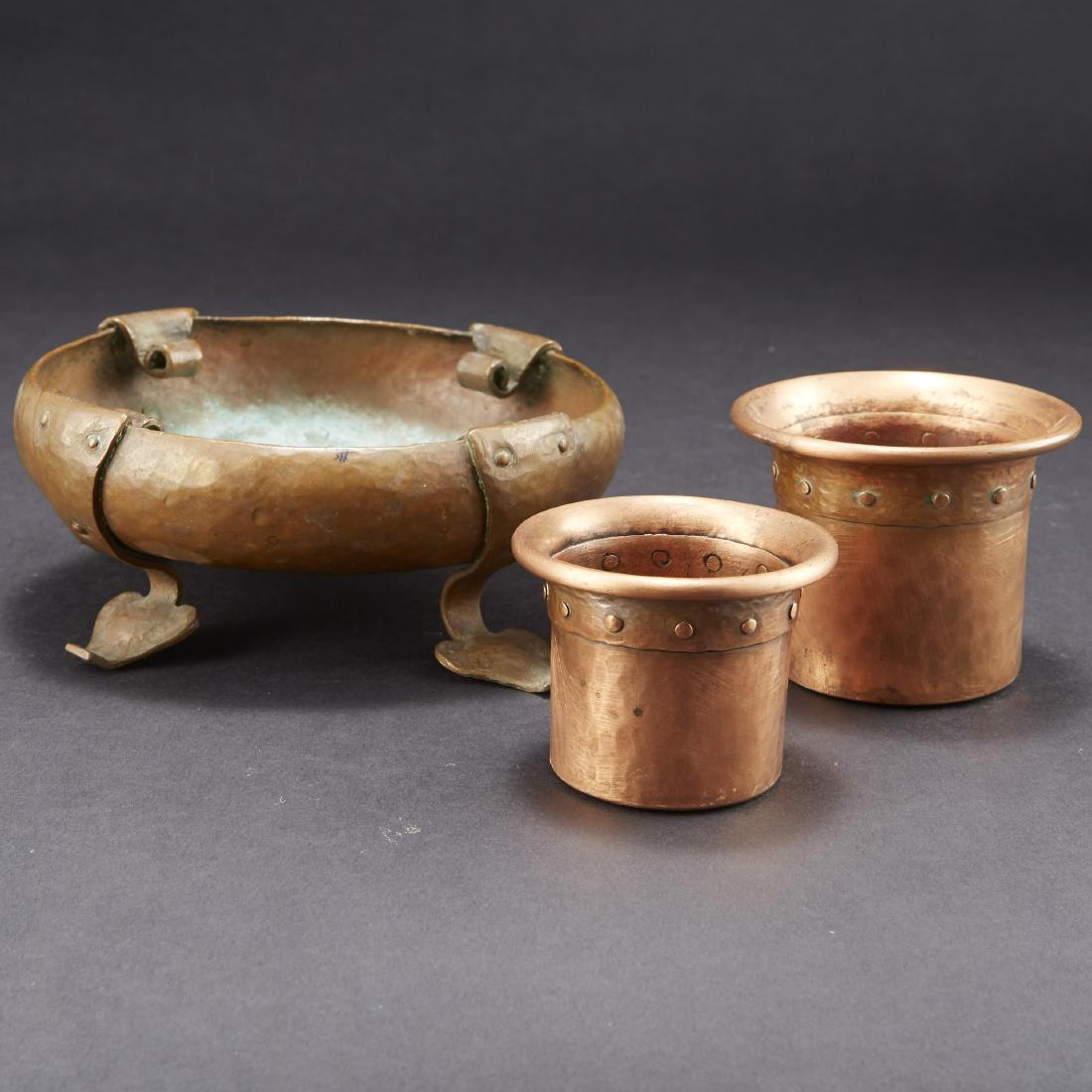 Group of Arts and Crafts Onondaga Copper Pieces (1 of 6)
