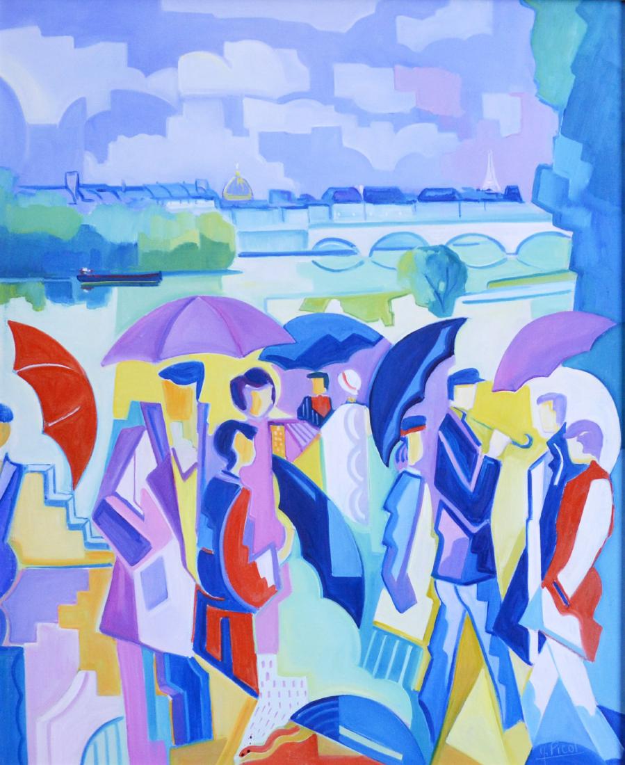 Jean-Claude Picot "Apres l'Averse" Oil on Canvas (1 of 3)