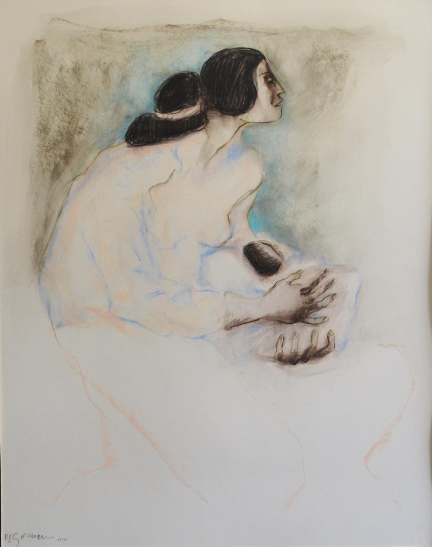 RC Gorman "Indian Madonna" Pastel on Paper (1 of 4)