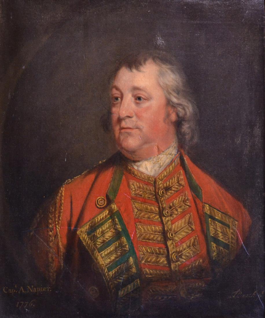 Thomas Beach Portrait of Cap. A. Napier Oil on Ca (1 of 8)