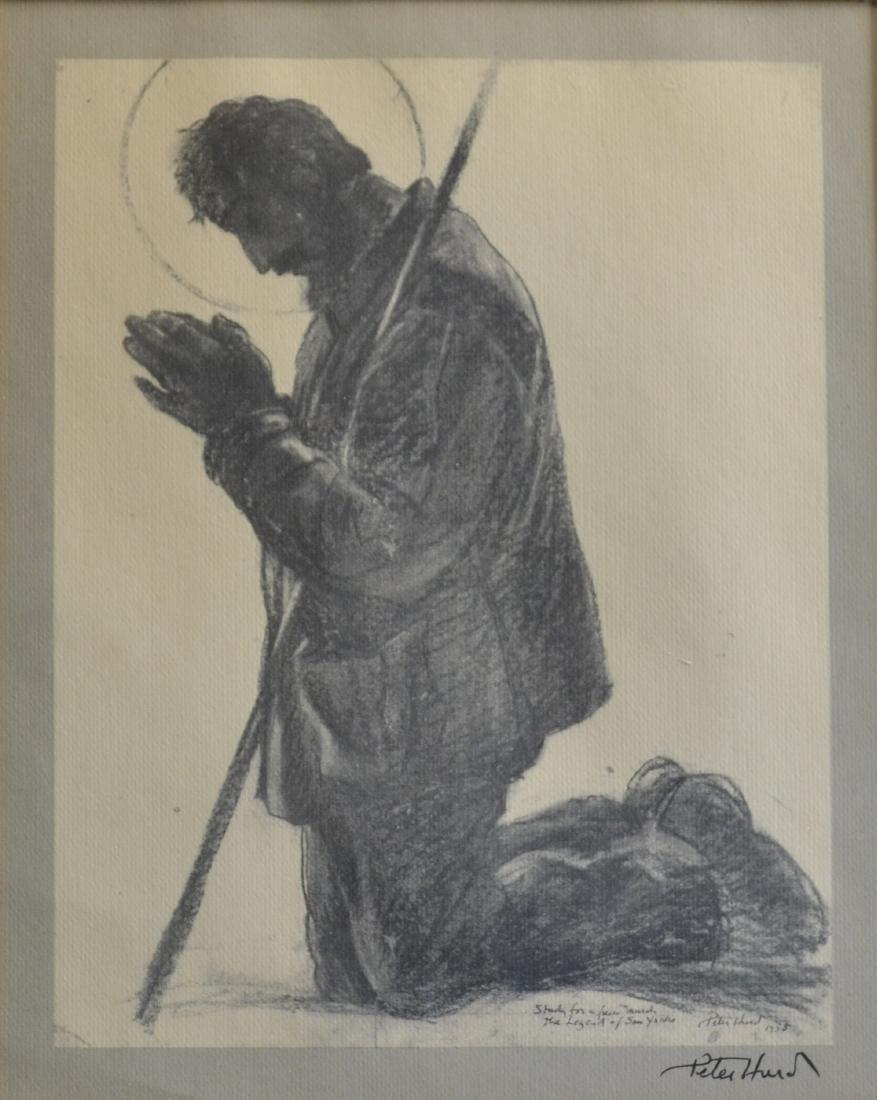 Peter Hurd "Study for the Legend of San Ysidro" L (1 of 3)