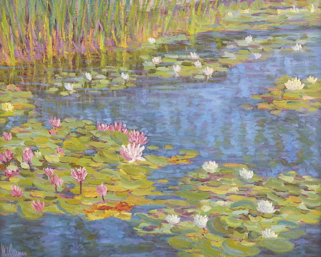 M.L. Coleman "Summer Fragrance-XII" Oil on Canvas (1 of 4)