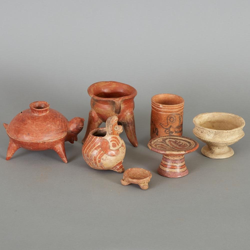 7 Small Pre-Columbian Ceramics (1 of 3)