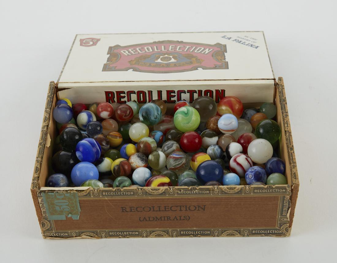 Large Grouping of Vintage Glass Marbles (1 of 2)
