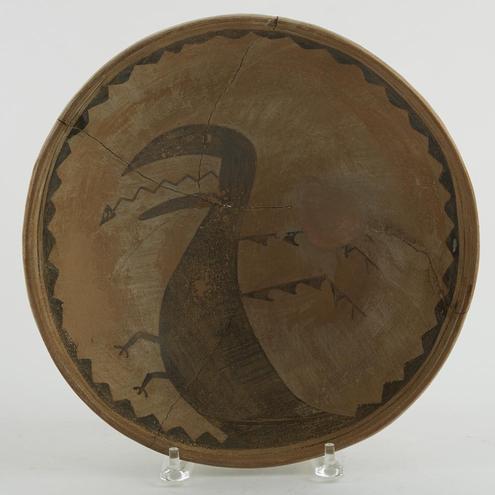 Mimbres Bowl with Feathered Serpent (1 of 6)