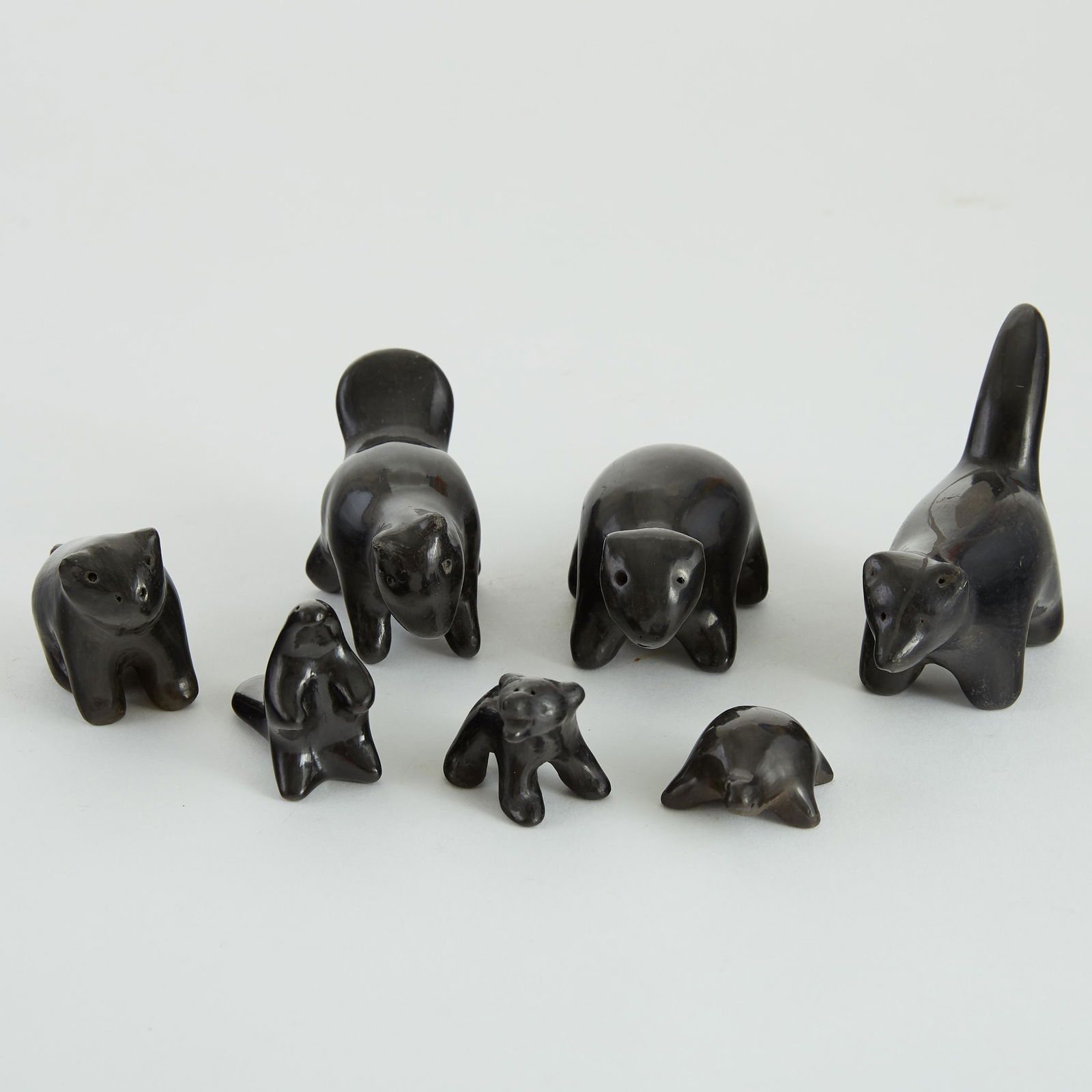Group 7 Santa Clara Blackware Pottery Animalitos (1 of 4)