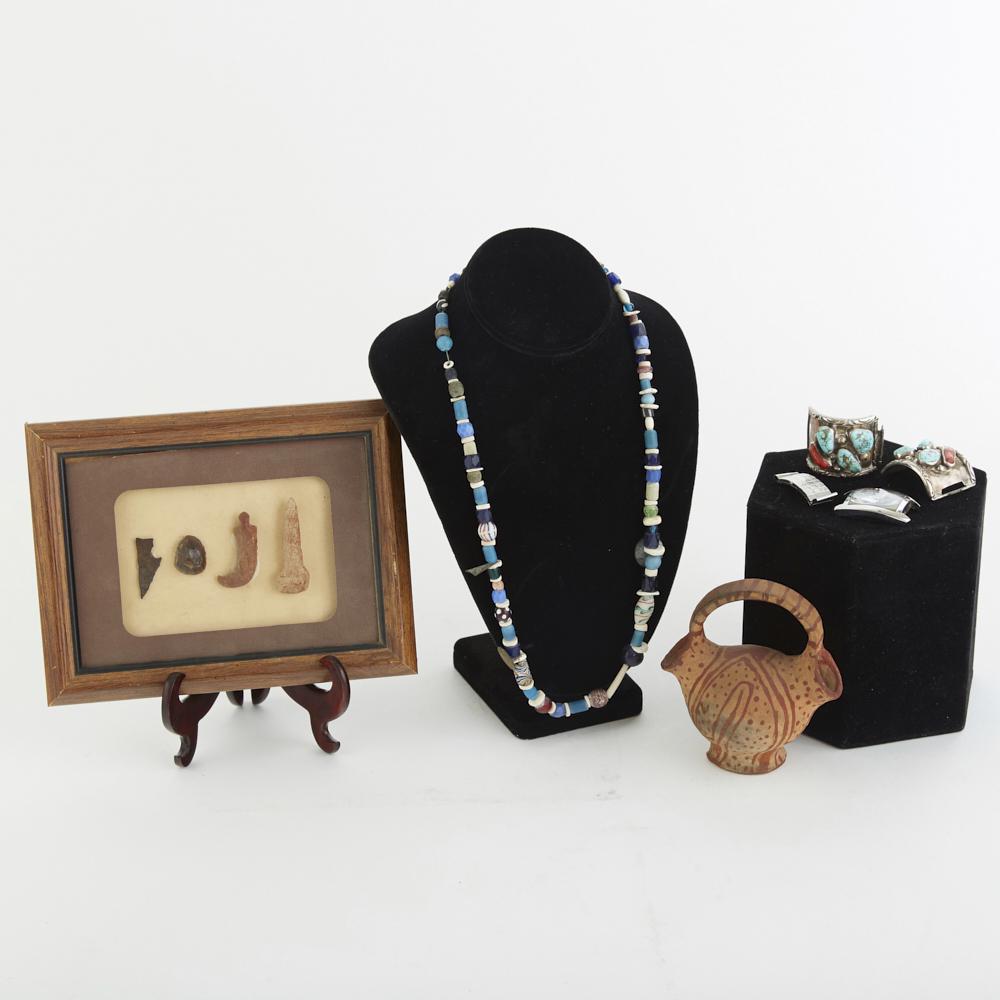 Grp: Native American Beads, Silver, Arrow Heads a (1 of 5)