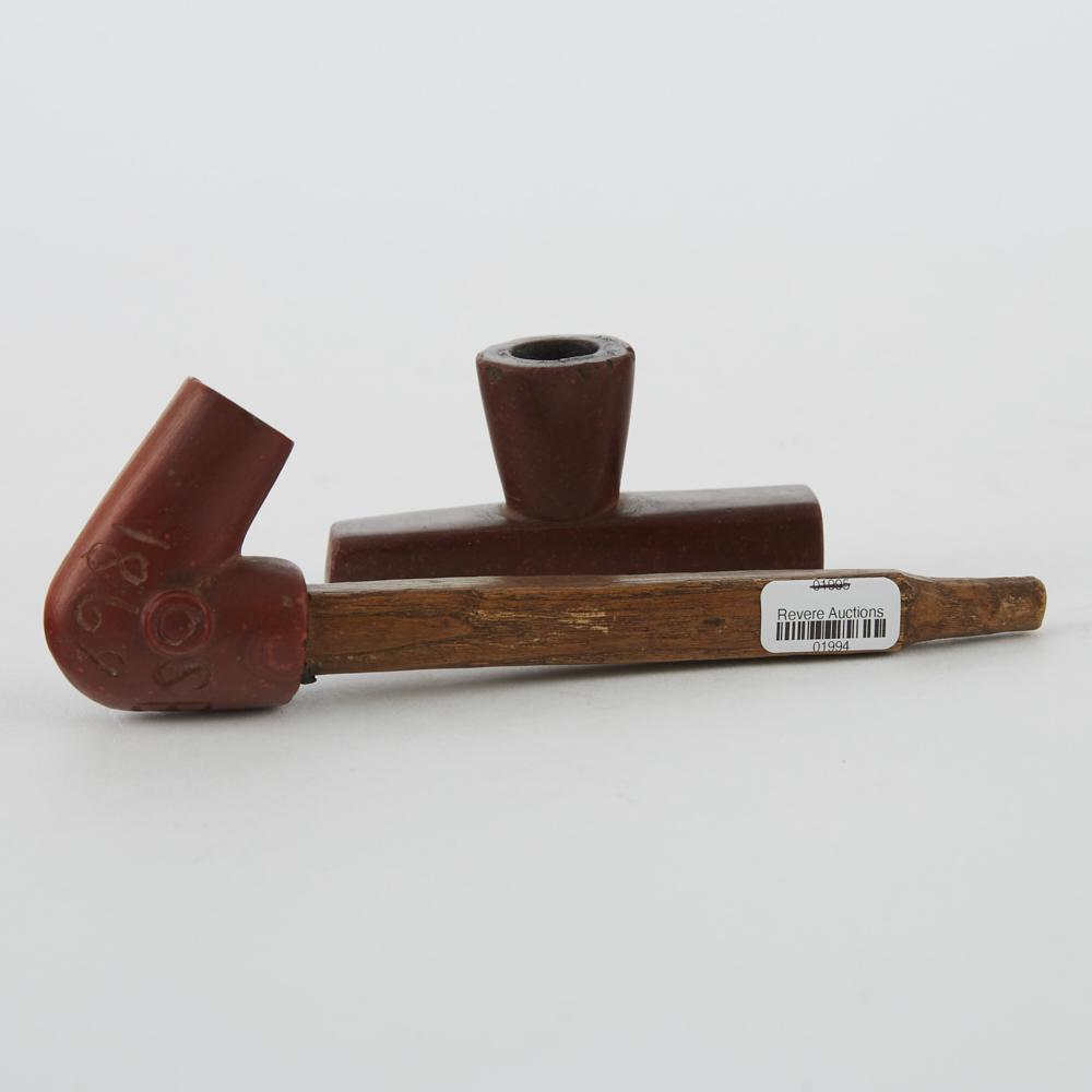 Grp: 2 Sioux Carved Catlinite Pipes (1 of 4)