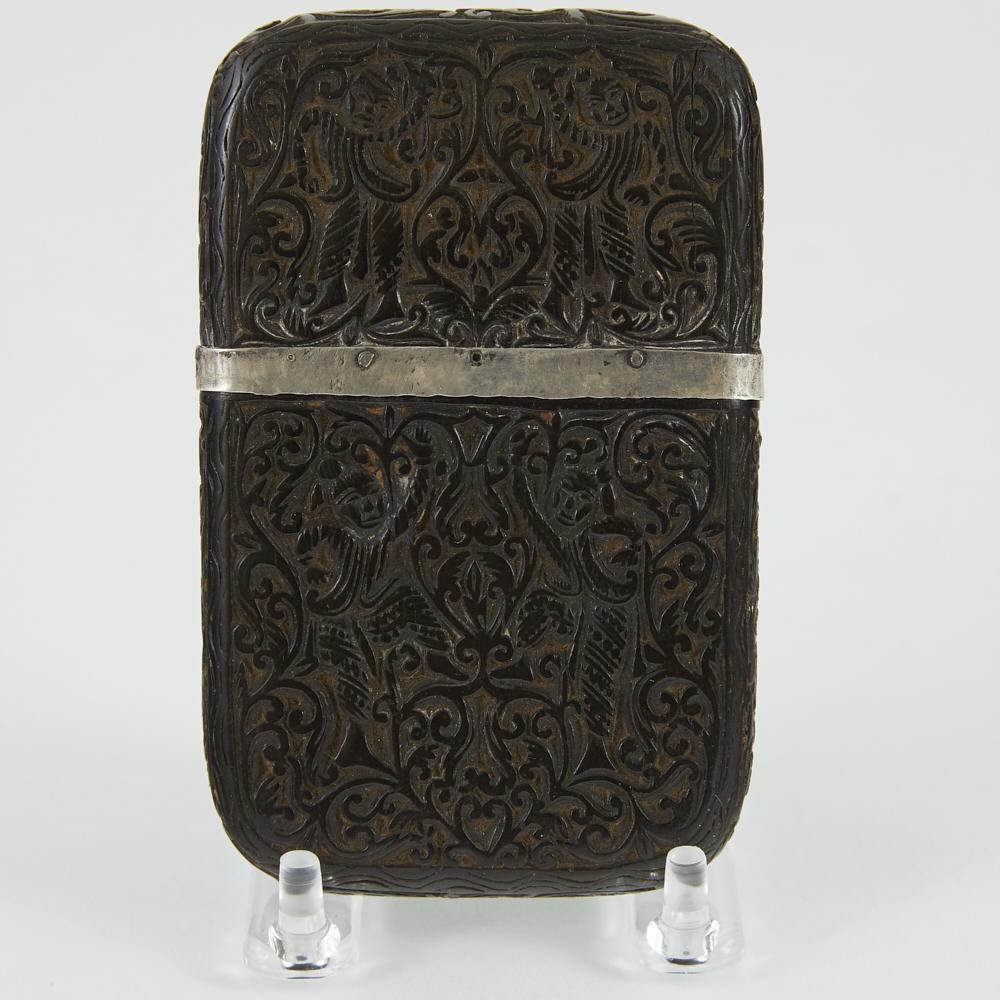 Javanese Ebony calling Card Case c. 1850 (1 of 2)