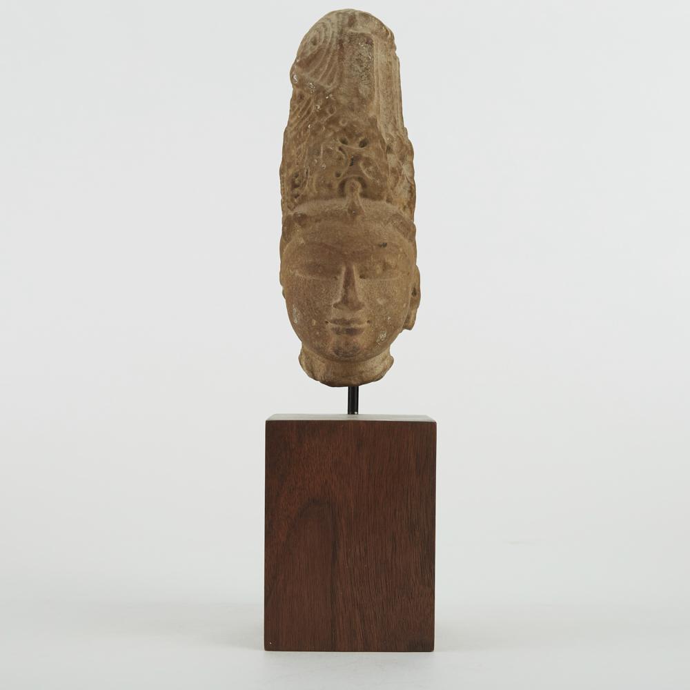 9th-10th c. Indian Stone Head of Vishnu Chandella (1 of 4)