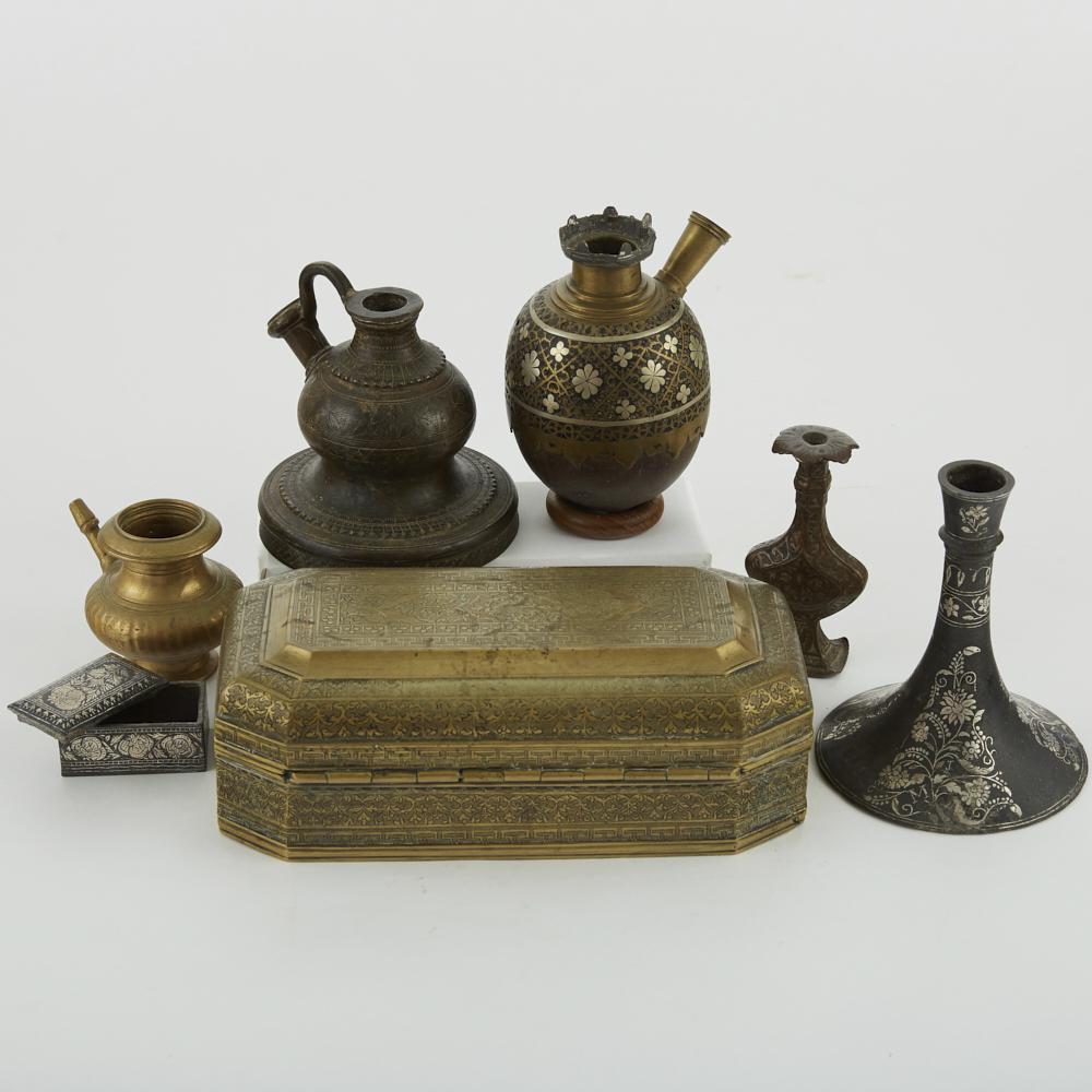 Group of 7 Indian Mughal Bronzes (1 of 5)