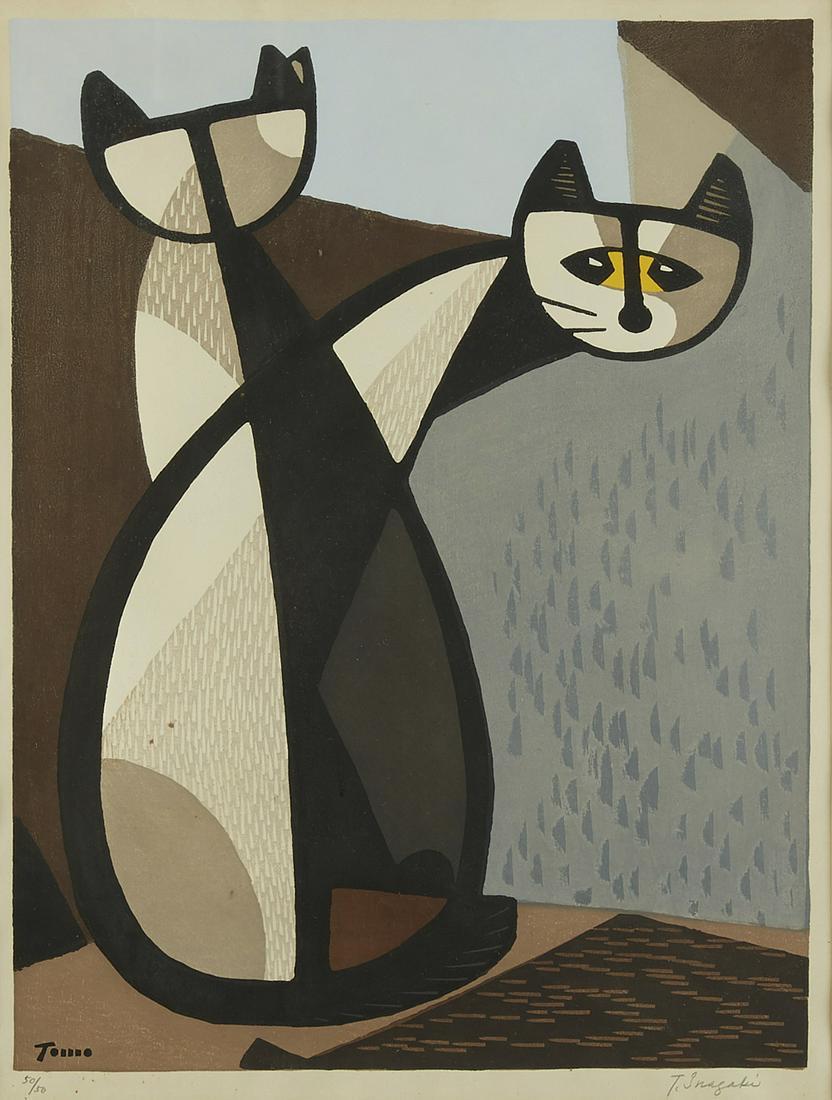 Tomo Inagaki Japanese Woodblock Print (1 of 3)