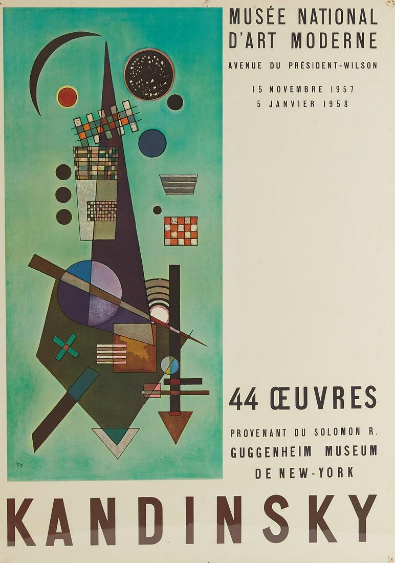 Kandinsky Poster and George Grosz Lithograph (1 of 2)