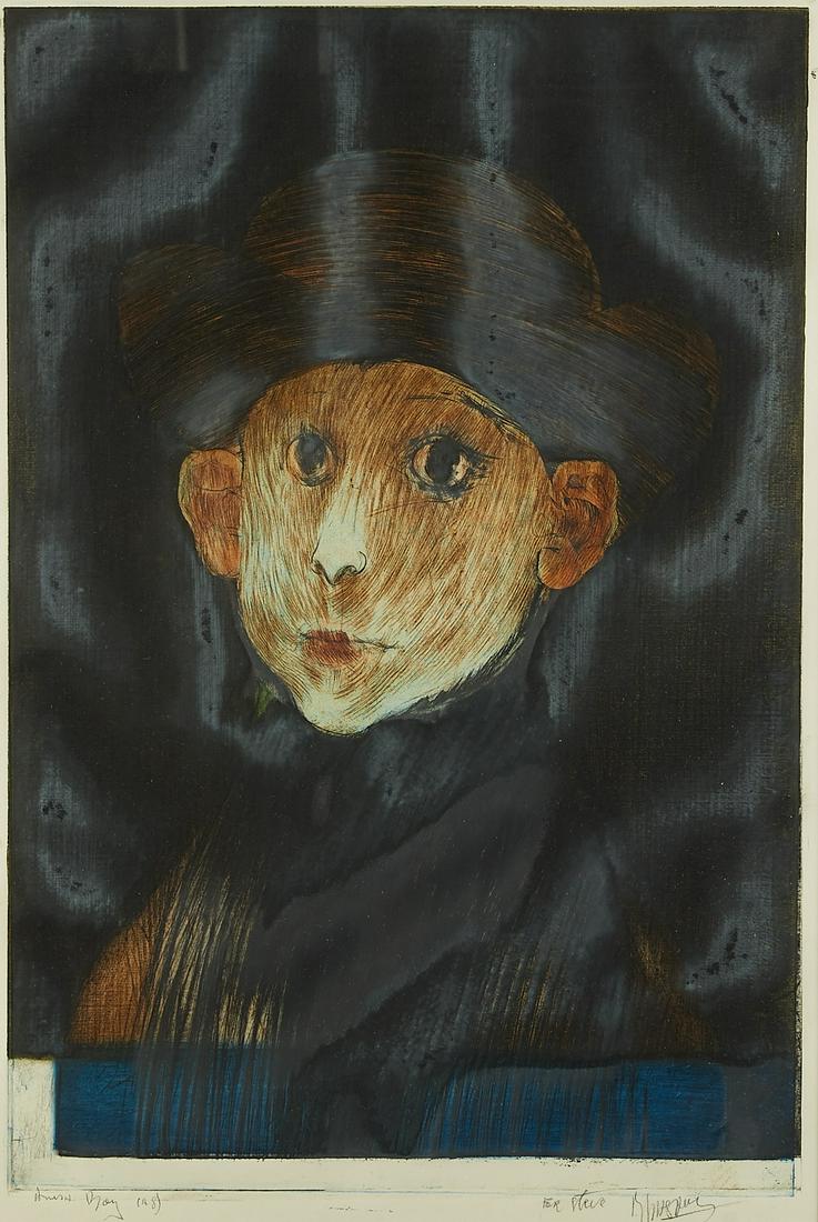 Mauricio Lasansky "Amish Boy" Aquatint (1 of 4)