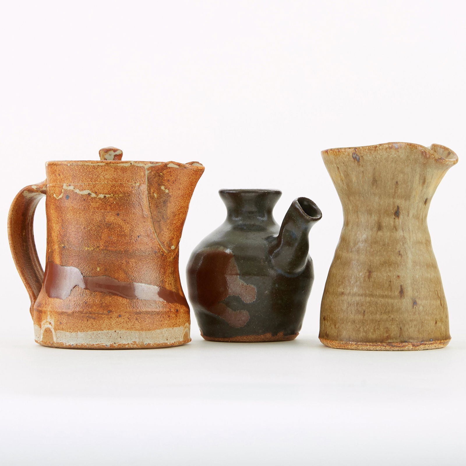 Grp 3 Spouted Pottery Vessels Warren MacKenzie At (1 of 5)