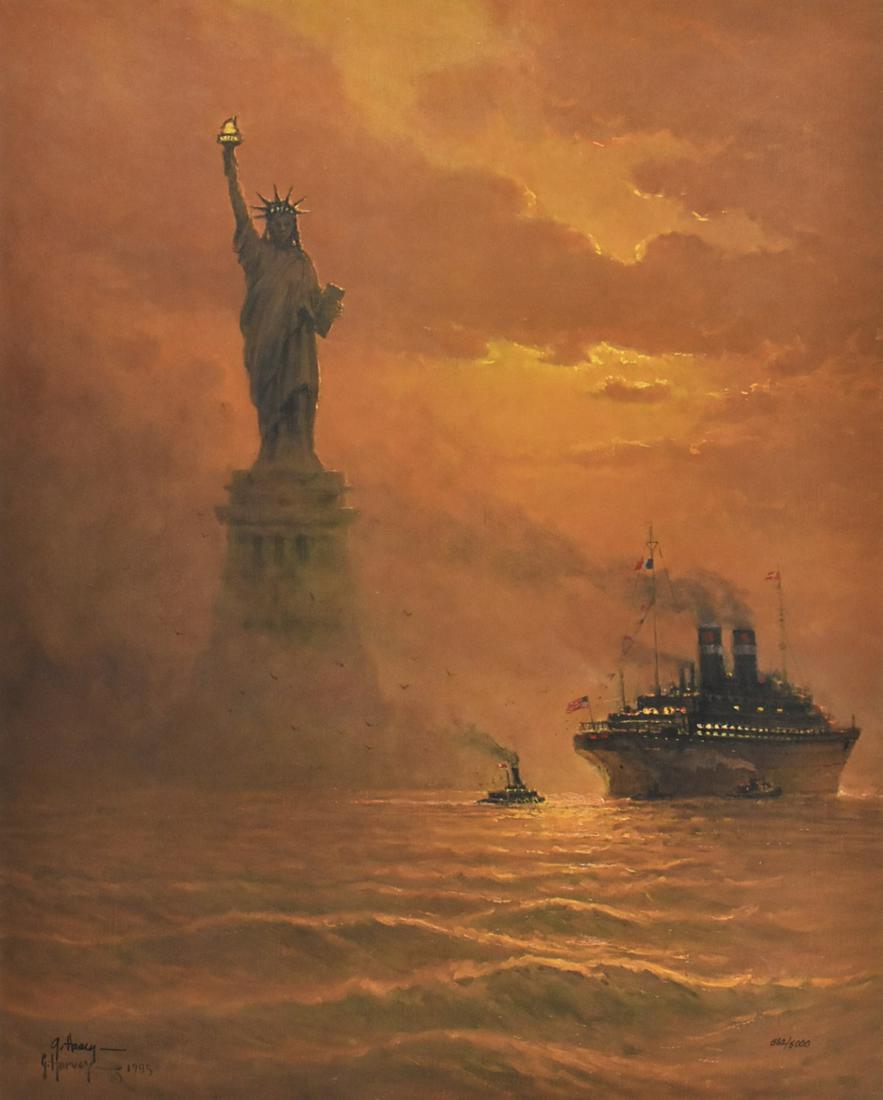 G. Harvey "The Lamp Beside the Golden Door" Litho (1 of 4)