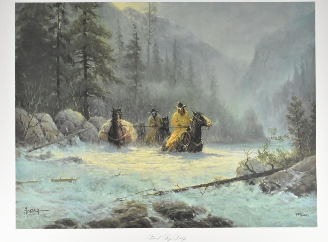 G. Harvey "Boot Top Deep" Lithograph Art Print (1 of 2)