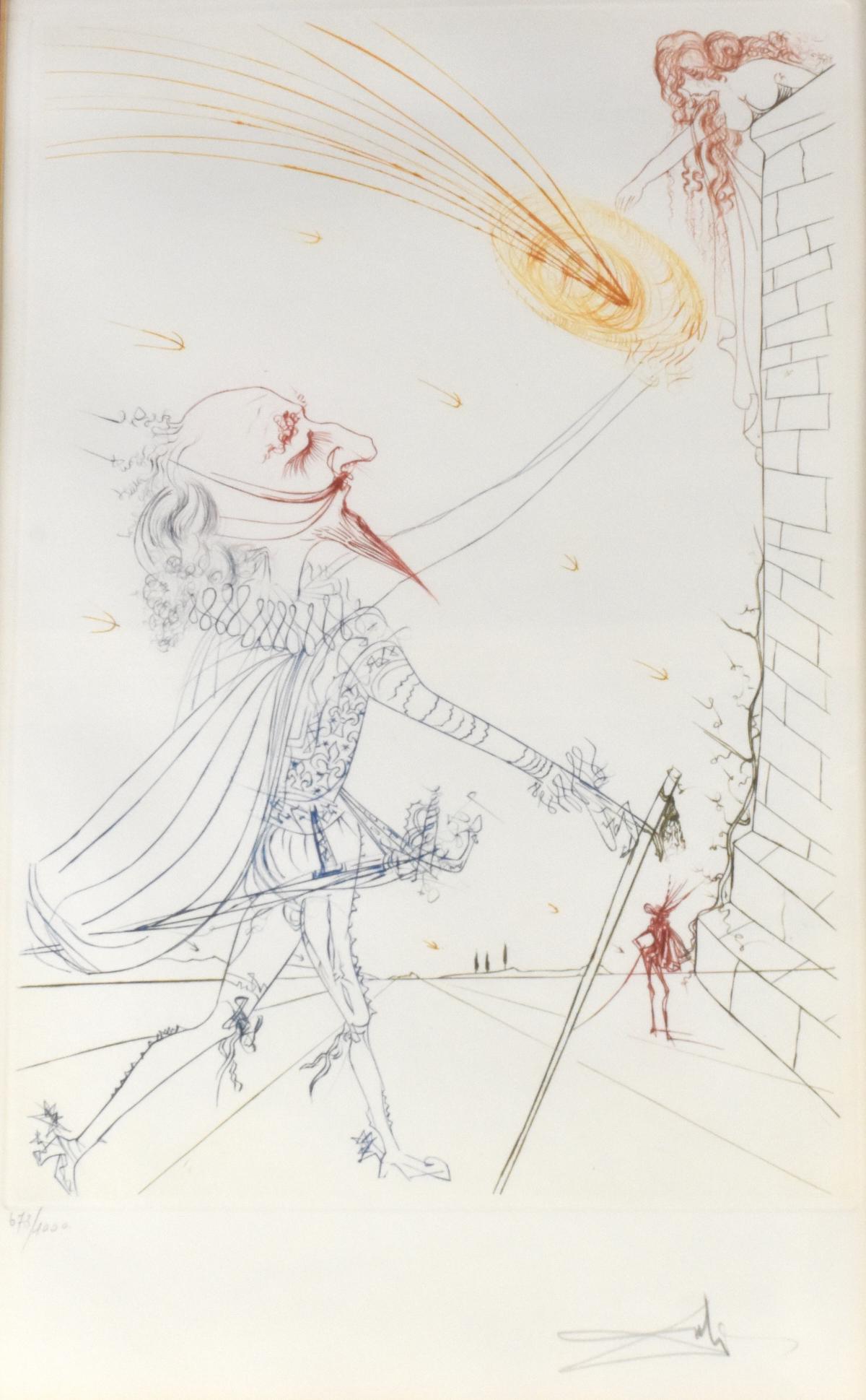 Salvador Dali "Cyrano de Bergerac and Roxanne" Am (1 of 3)