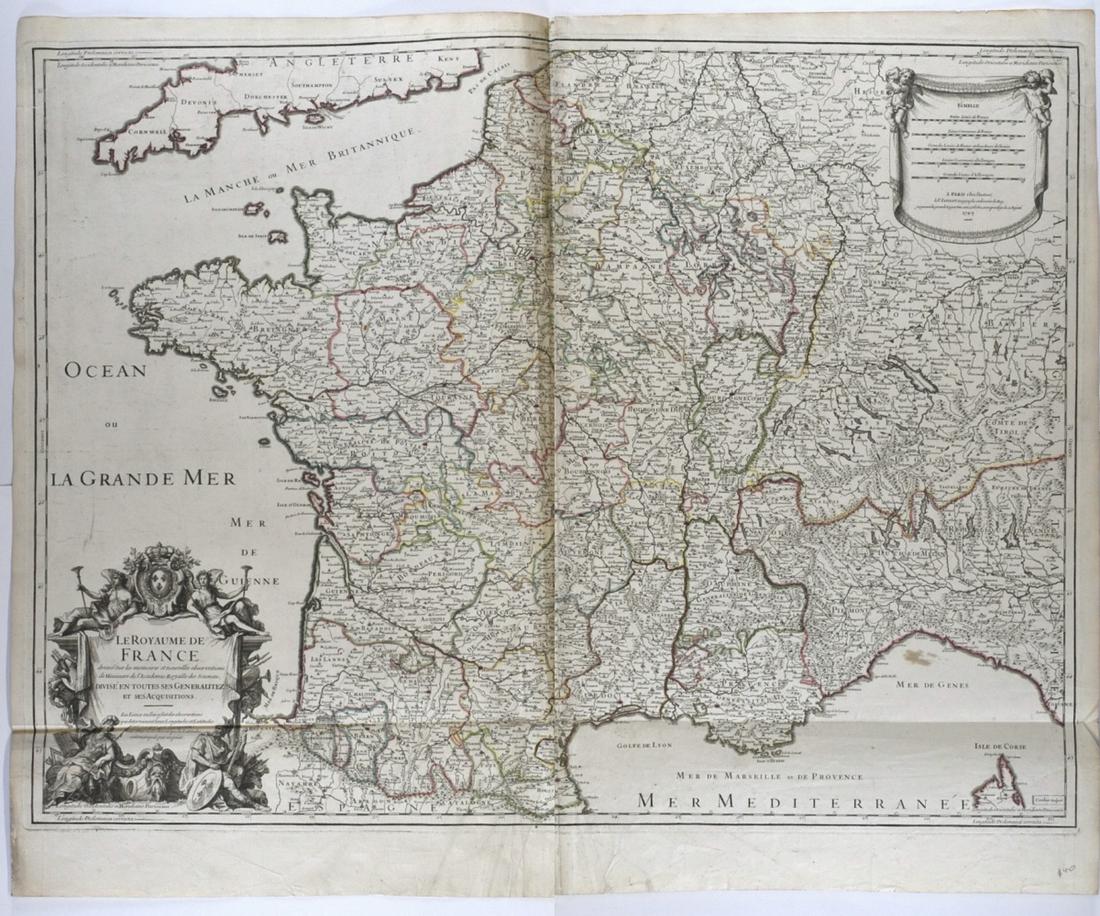 Group of French Maps Guillaume de l'Isle Sanson (1 of 4)