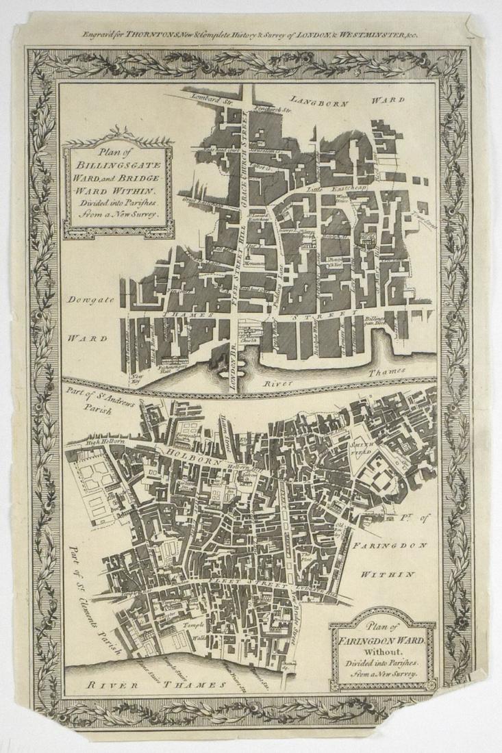 Grp: 10 Maps of British Cities w/ 1 Map Venice (1 of 10)