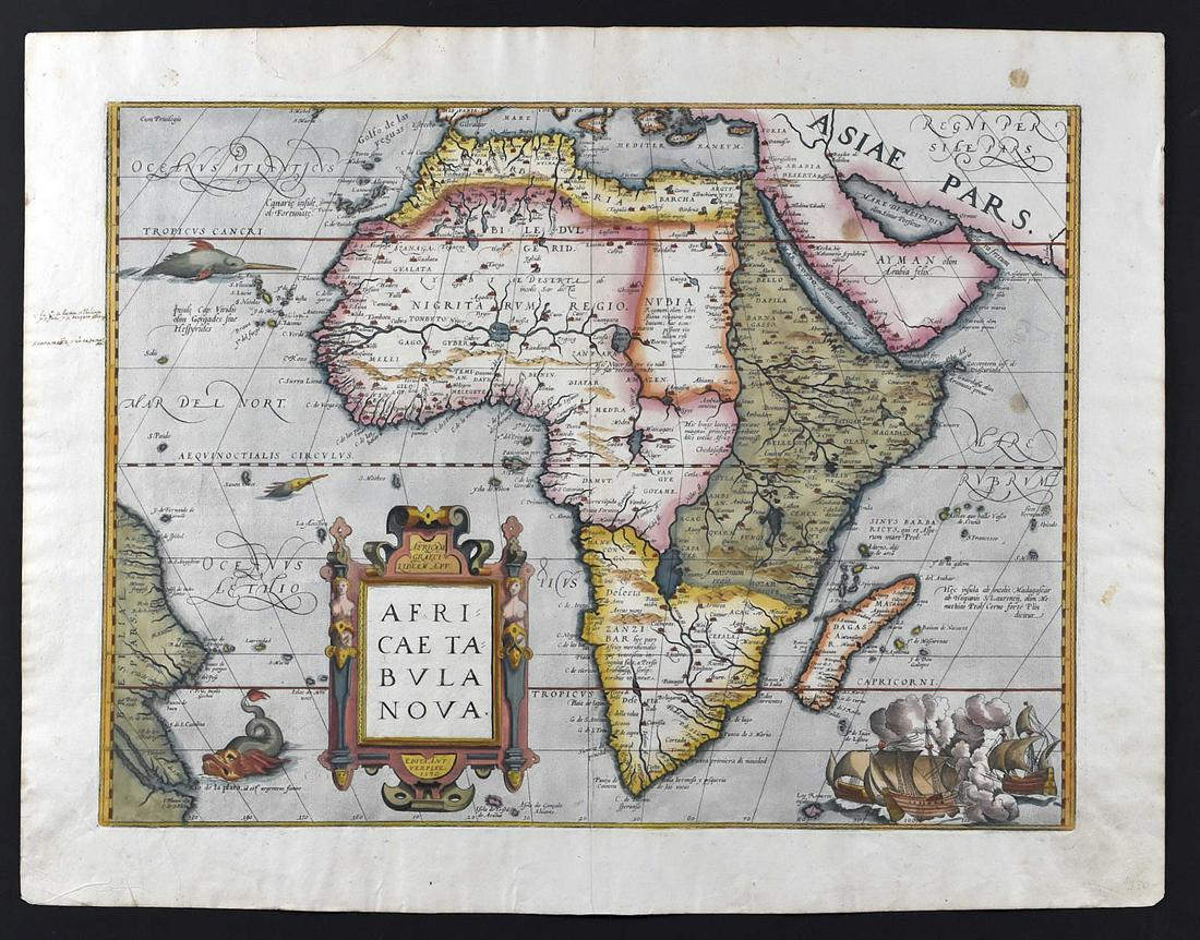 Ortelius Map of Africa 1570 (1 of 2)