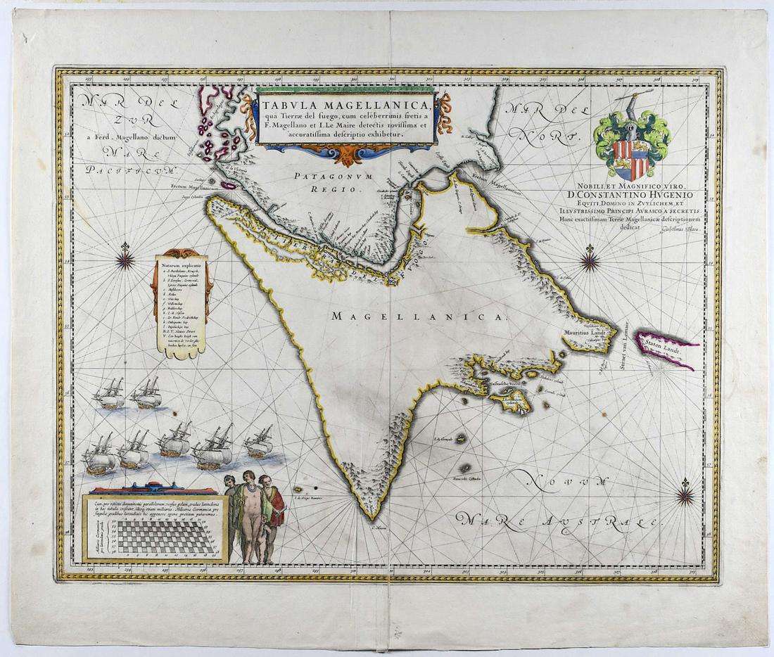 Blaeu Map of Tierra del Fuego or Magellanica 1650 (1 of 1)