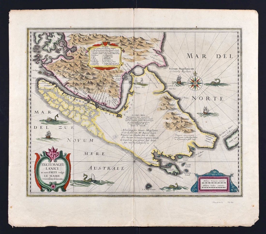 Hendrik Hondius Map of Tierra del Fuego and Strai (1 of 2)