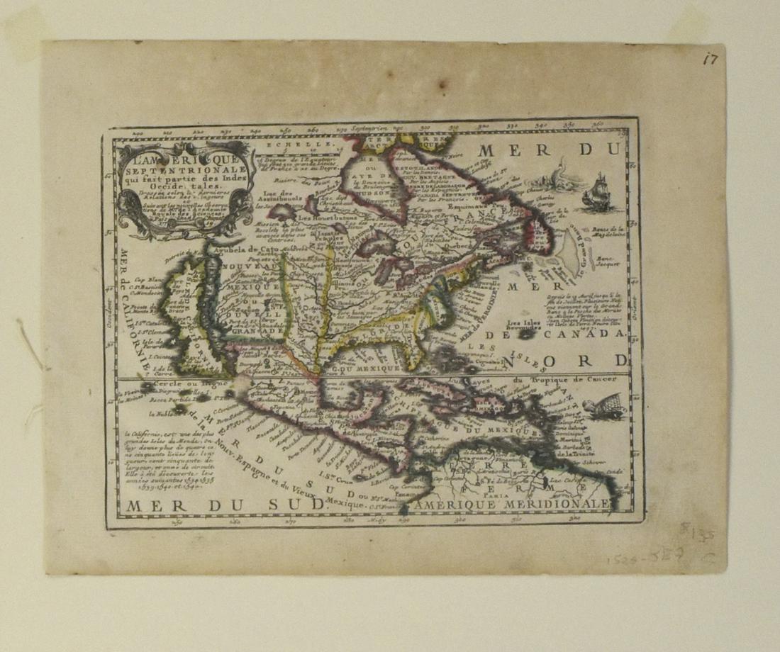 Jacques Chiquet North America Map 1719 California (1 of 1)