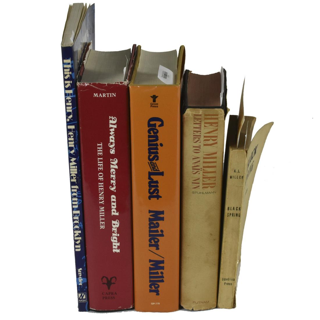 Group of 5 Books by/about Henry Miller (1 of 2)