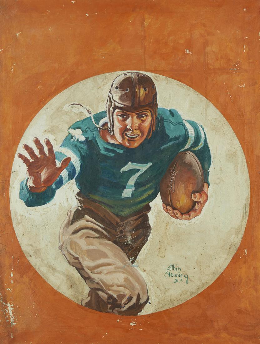 Albin Henning Football Painting Oil on Canvas Ill (1 of 4)