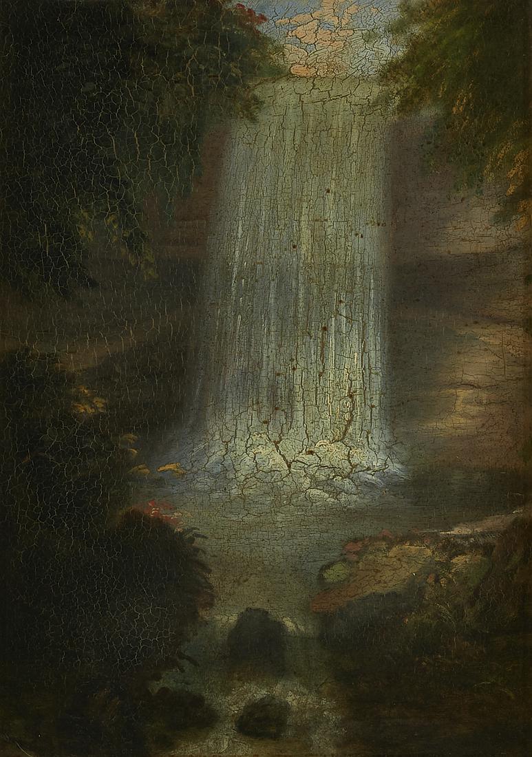 Thomas Badger Minnehaha Falls Painting c. 1850 (1 of 3)