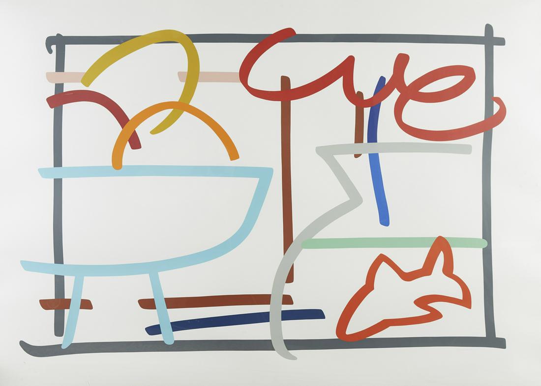 Tom Wesselmann "Fast Sketch Still Life with Fruit (1 of 3)