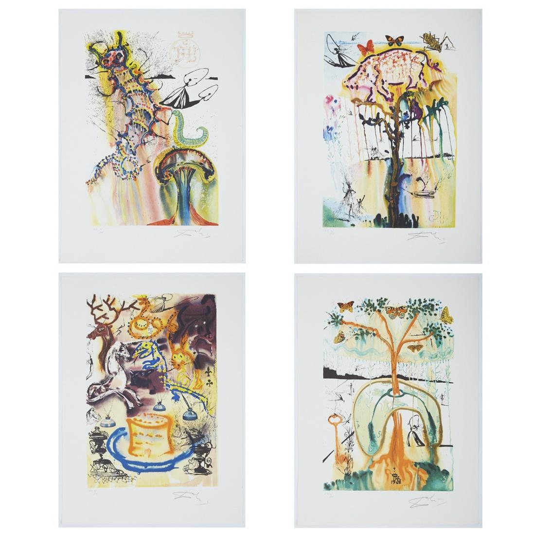 Grp: 4 Salvador Dali "Alice in Wonderland" Lithog (1 of 10)