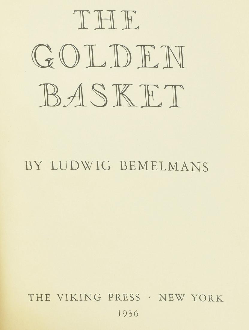 Ludwig Bemelmans "The Golden Basket" 1936 (1 of 3)
